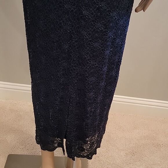 6P beautiful navy sequin dress so classy! - Picture 8 of 12